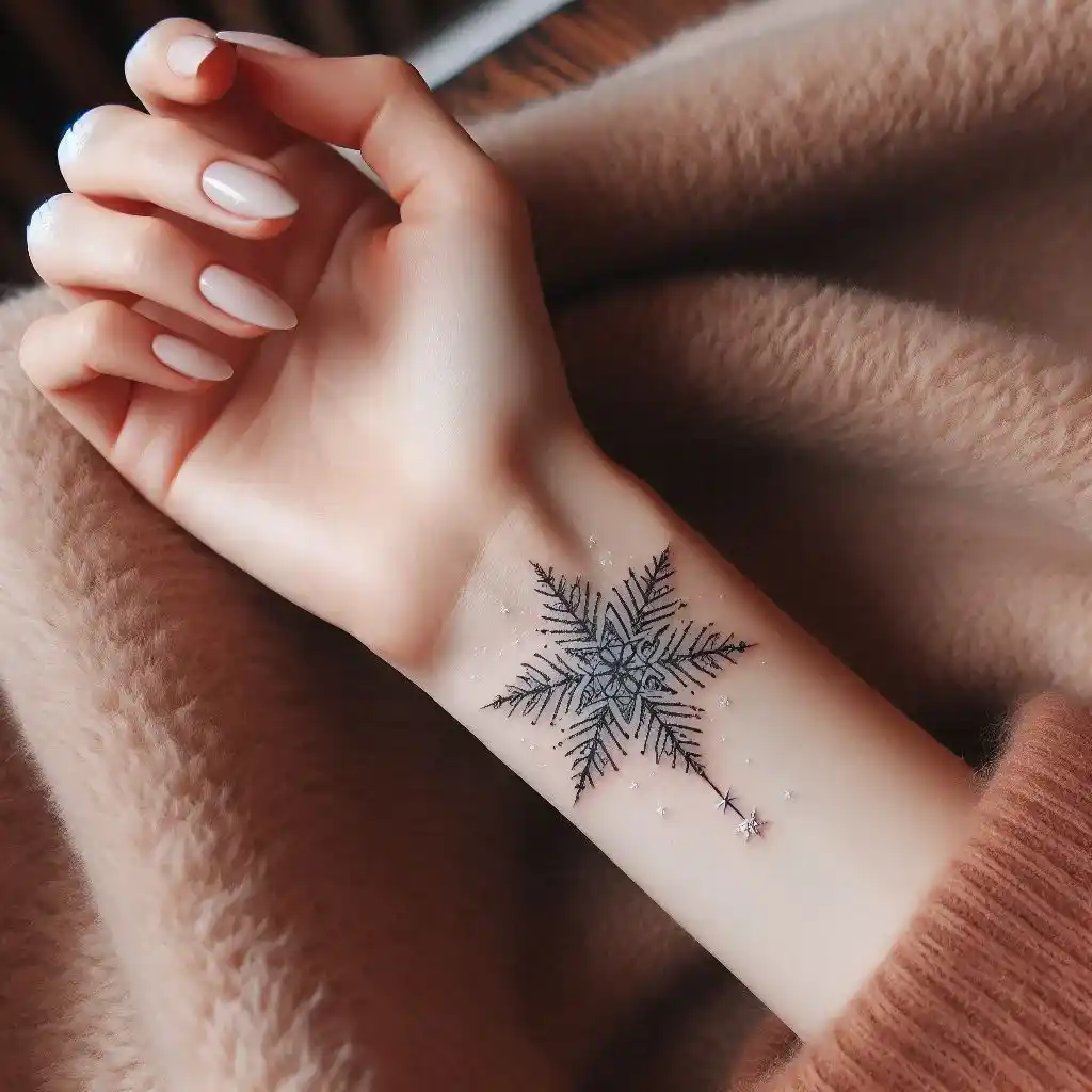 Single Line Snowflake