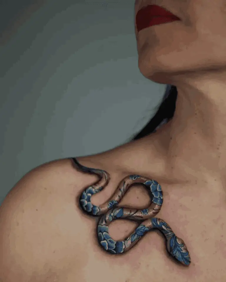 Snake Collarbone Tattoos