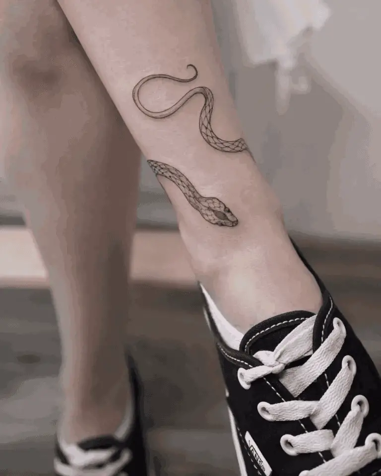 Snake Leg Tattoos