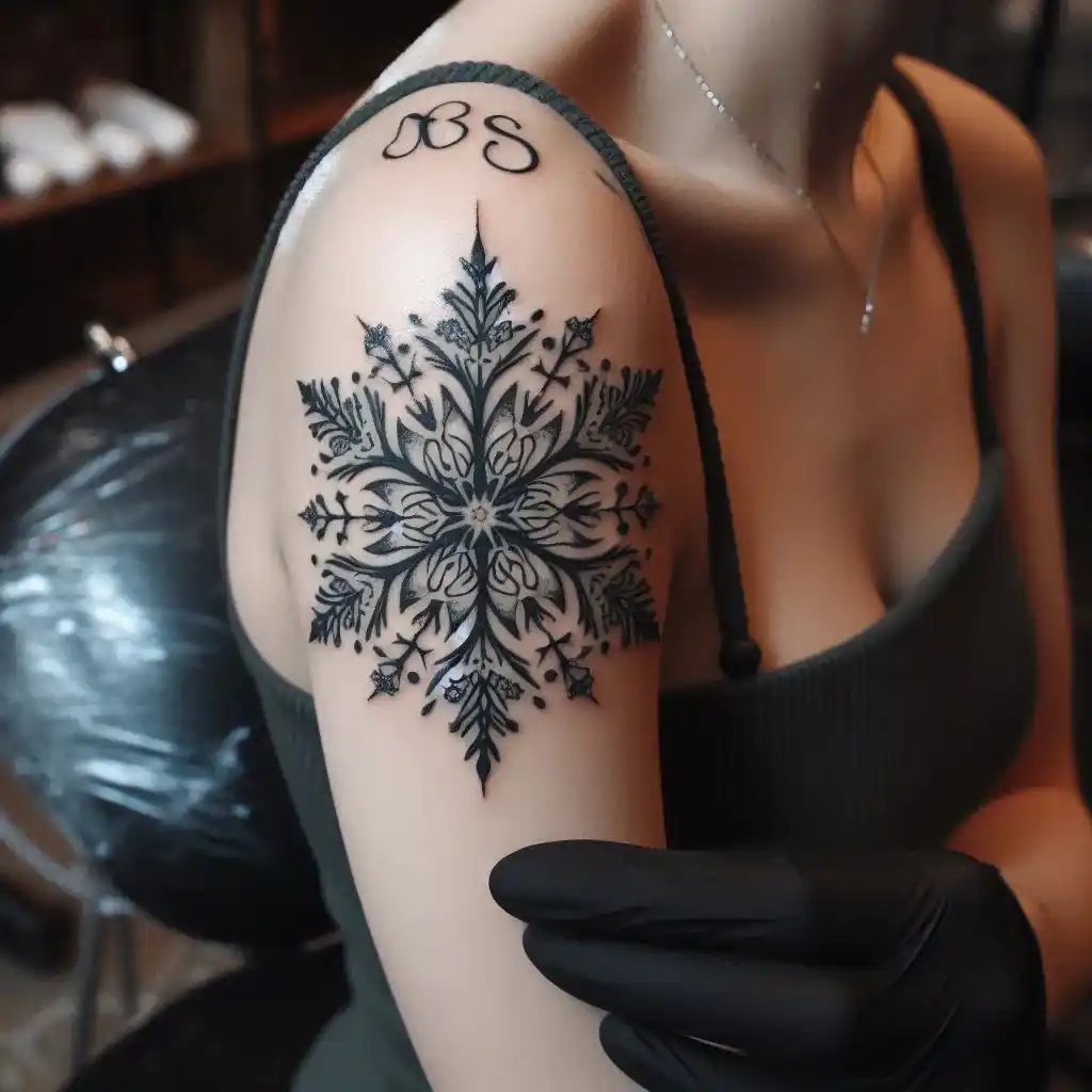 Snowflake with Initials