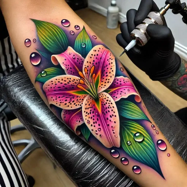 Stargazer Lily Tattoo