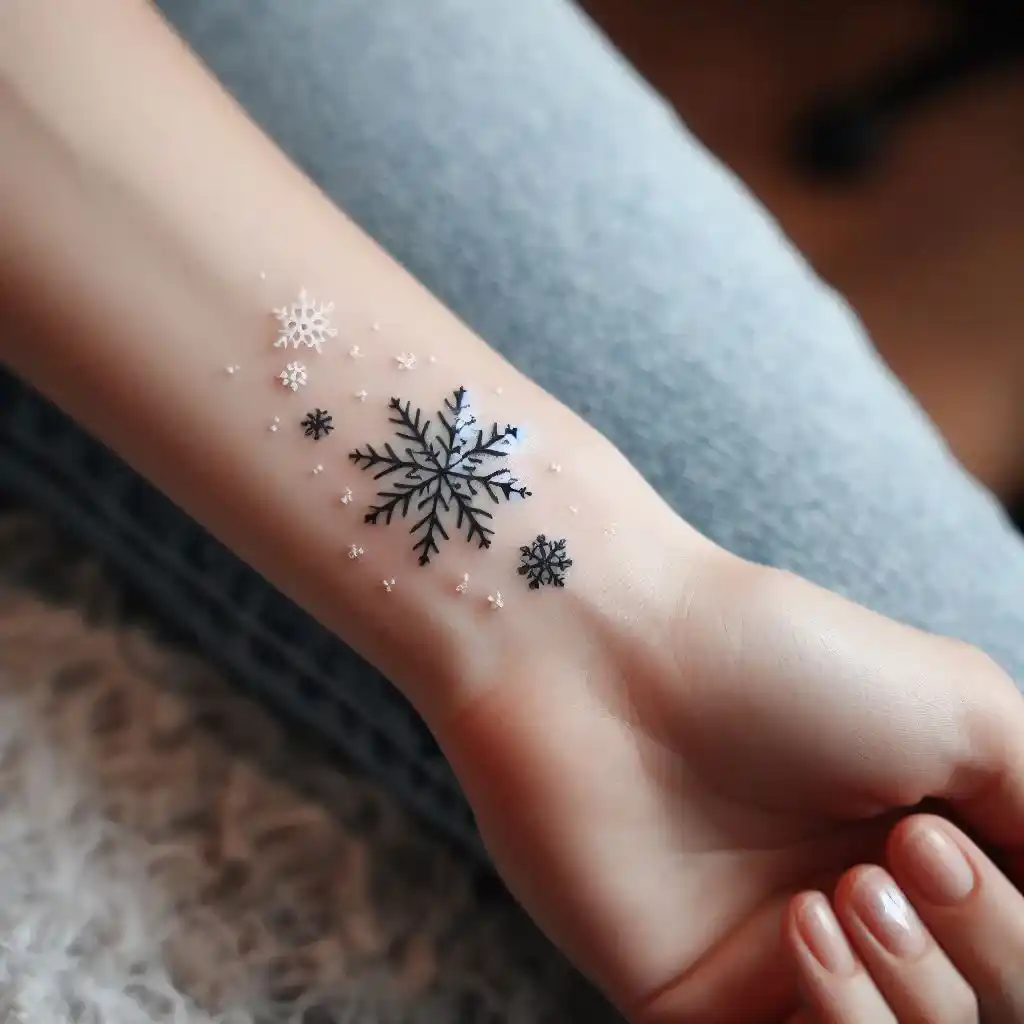 Tiny Wrist Snowflake