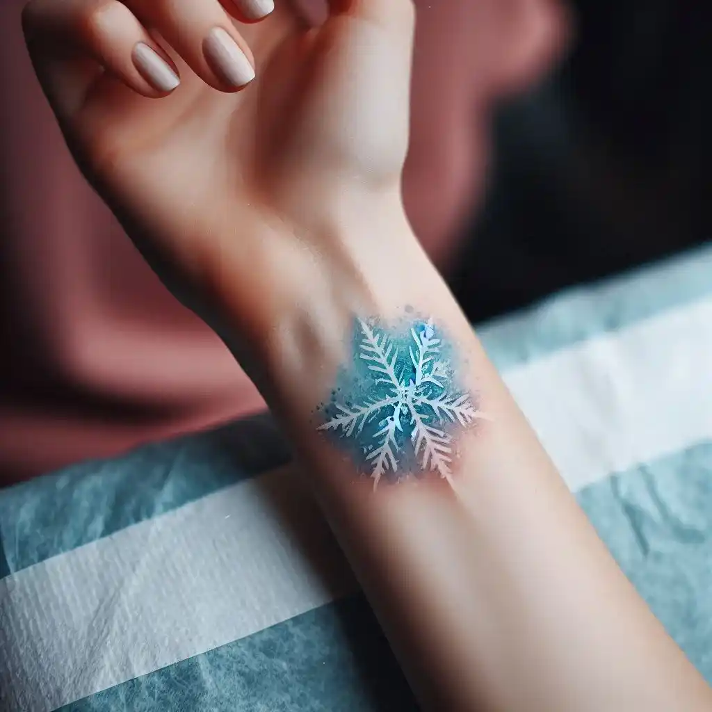 Watercolor Snowflake