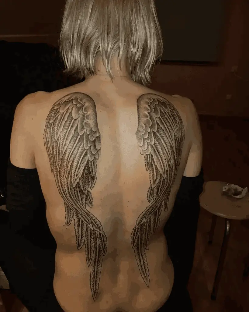 Women Back Tattoo