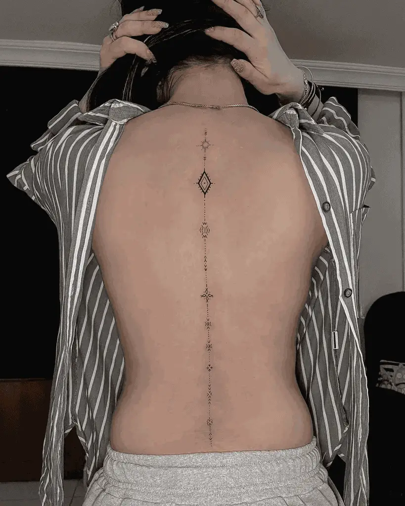 Women Back Tattoo