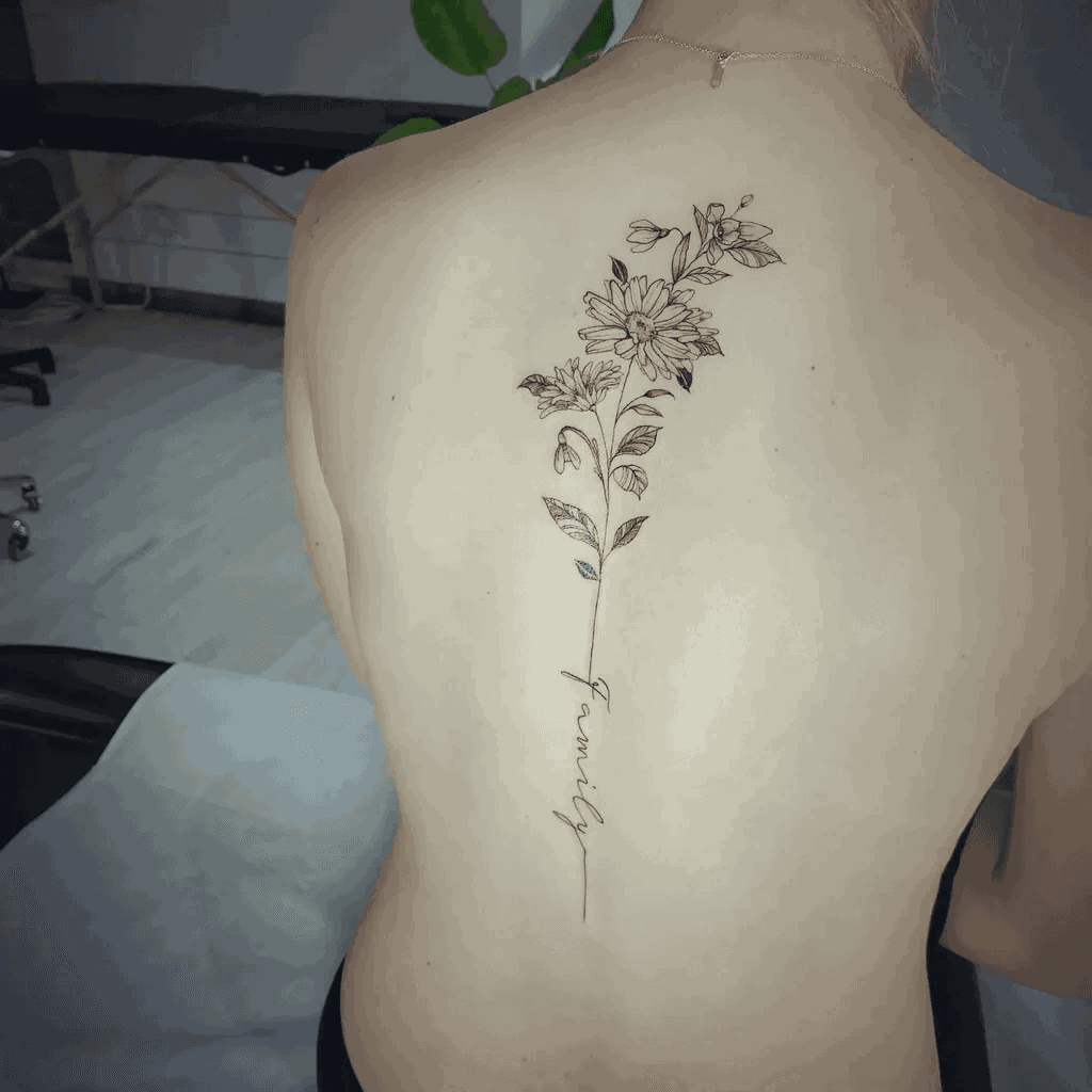 Women Back Tattoo