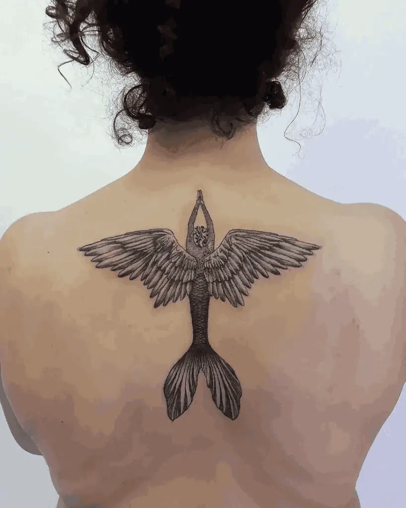 Women Back Tattoo