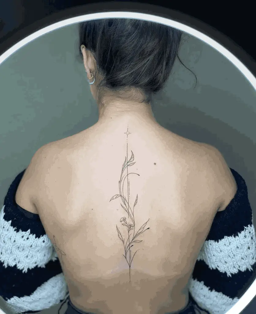 Women Back Tattoo