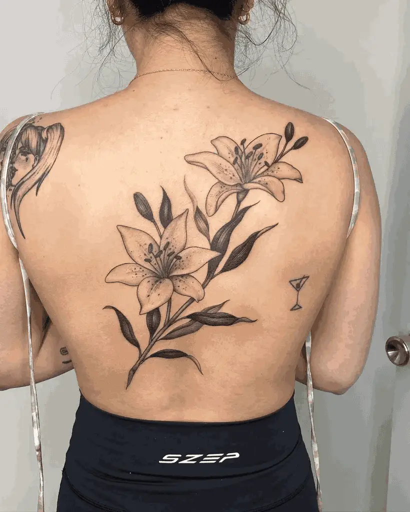 Women Back Tattoo