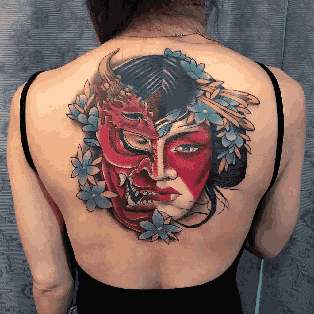 Women Back Tattoo