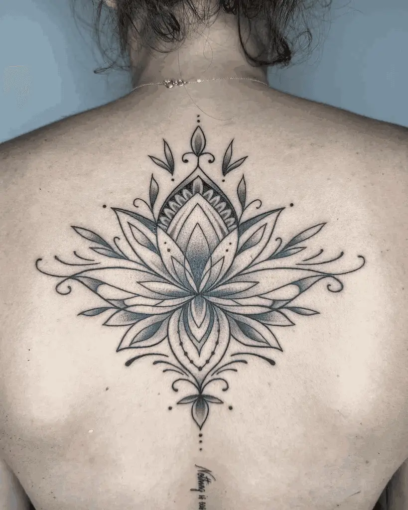 Women Back Tattoo