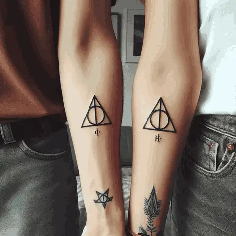 A Magical Bond: Symbolic Siblings Harry Potter Tattoo