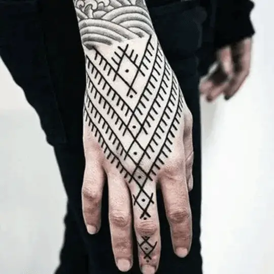 Bracelet-Inspired Hand Tattoos