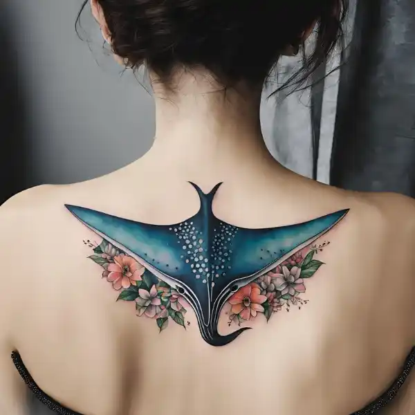 Floral Manta Ray