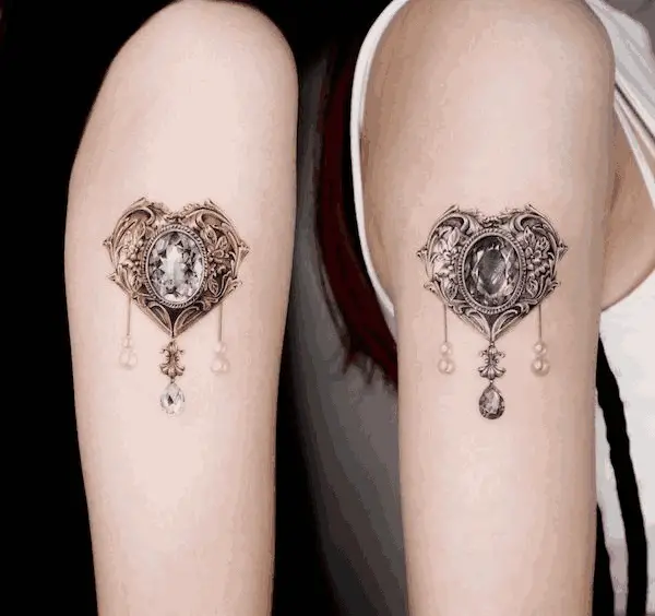 Gemstone Tattoos for Twins