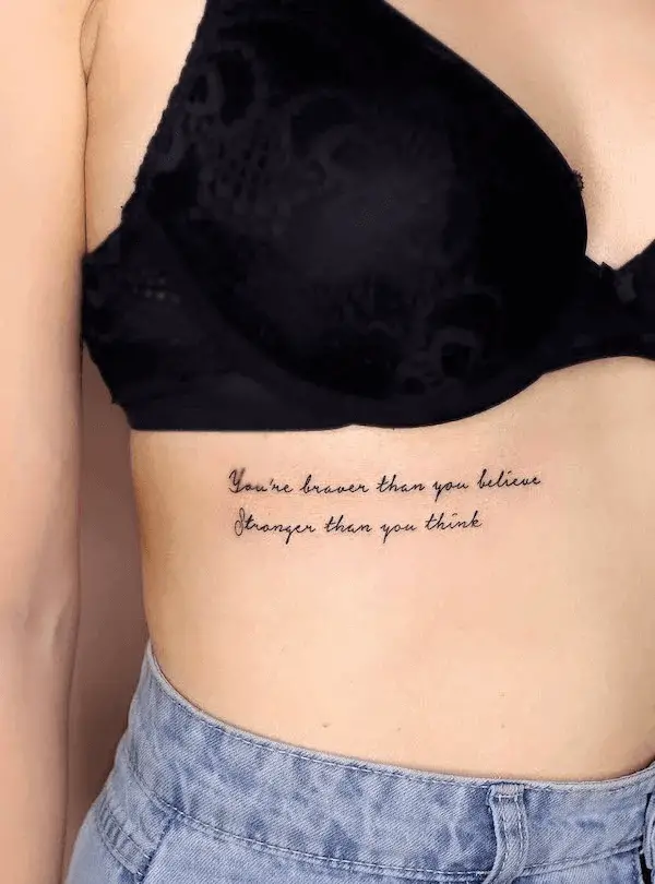 Inspiring Quote Tattoo