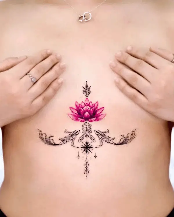 Koi Fish and Lotus