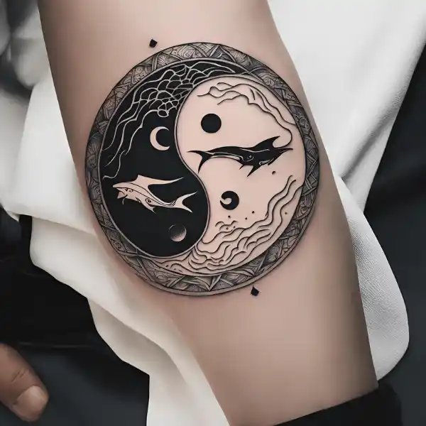 Manta Ray Yin-Yang