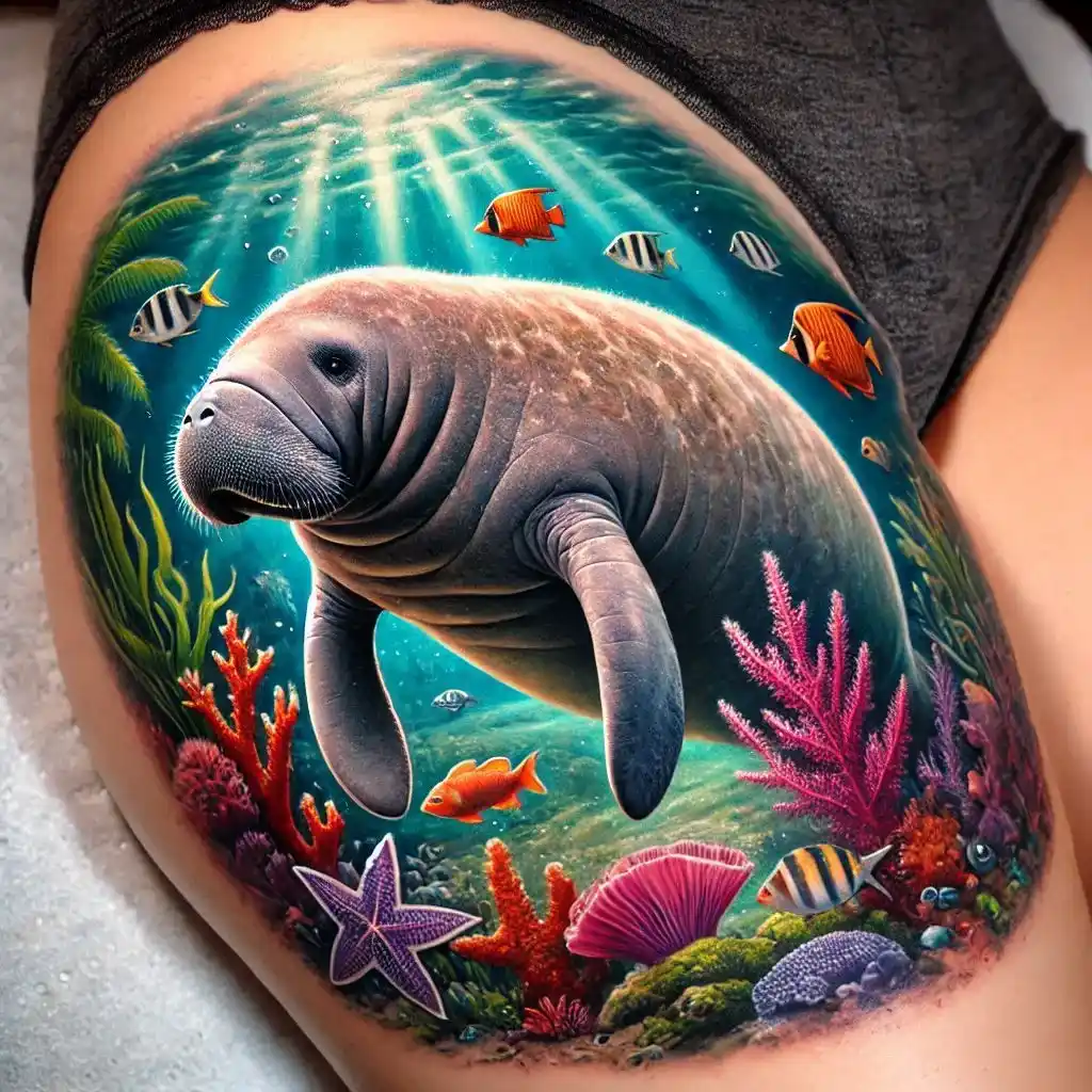 Realistic Manatee 