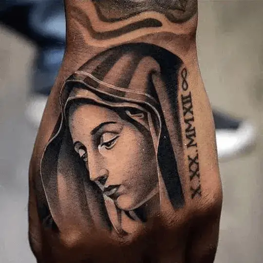 Religious Hand Tattoos for Men