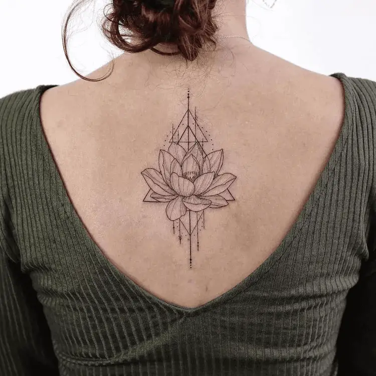 Triangle and Lotus Flower