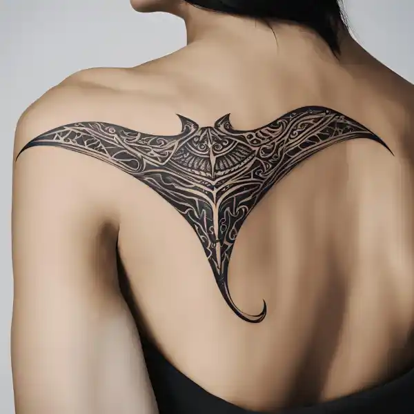 Tribal Manta Ray Design