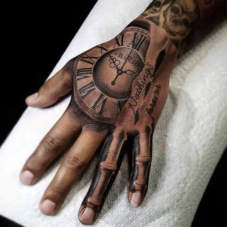 Mens Hand Tattoo