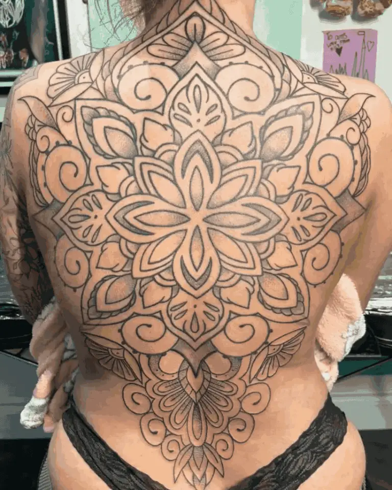 Women Back Tattoo