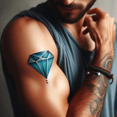 Blue Diamond Tattoo