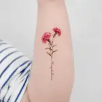 Carnation Flower Tattoo