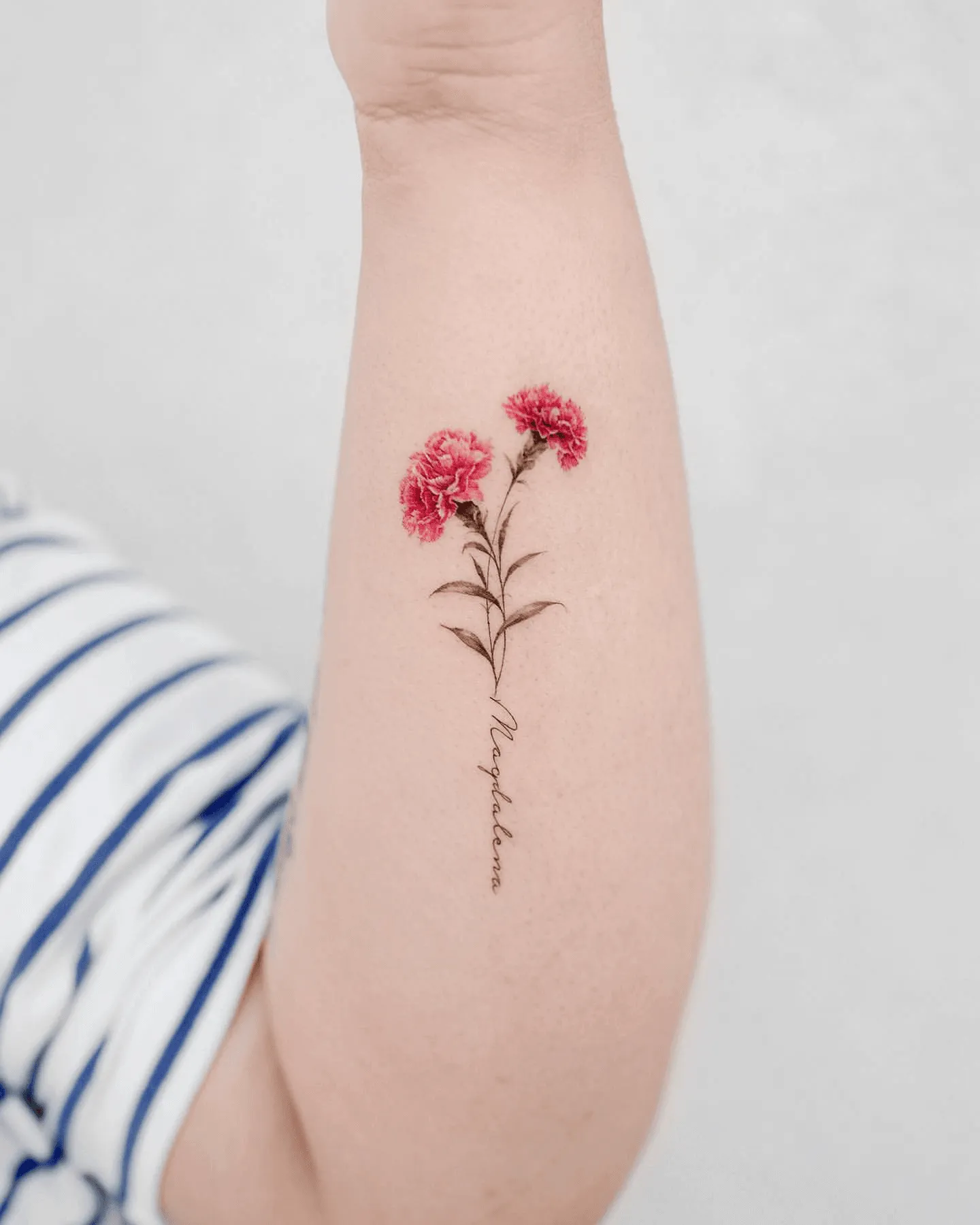 Carnation Flower Tattoo