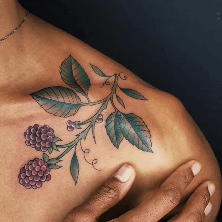 Colored Berries Tattoo