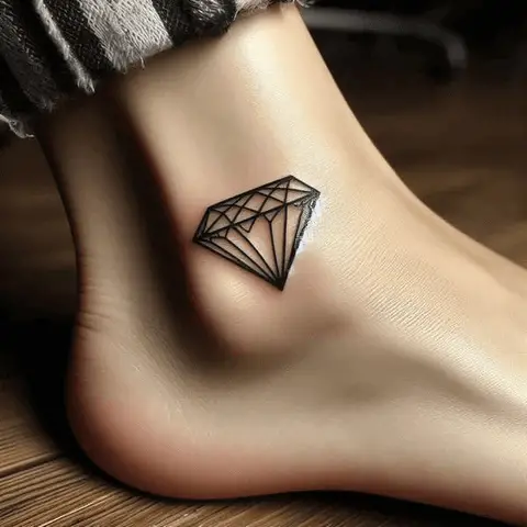 Diamond Outline Tattoo