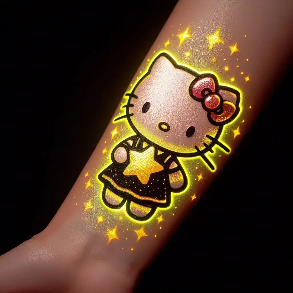 Hello Kitty Holding a Star