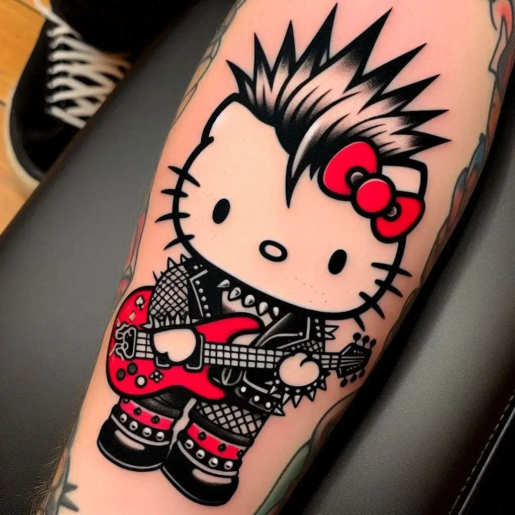 Hello Kitty Punk Rock Style