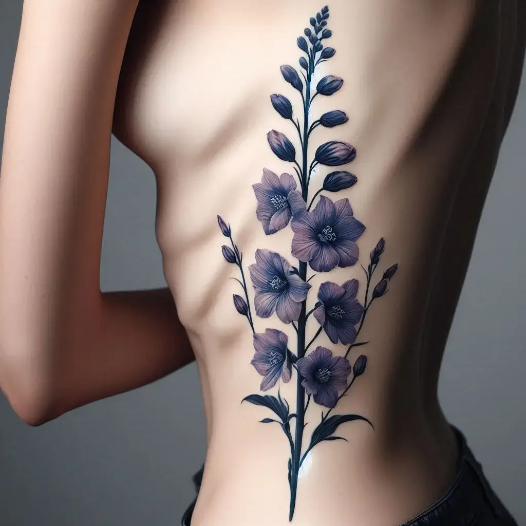 Larkspur on the Side of the Ribcage