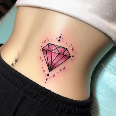 Pink Diamond Tattoo