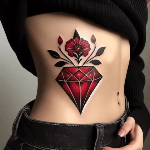 Red Diamond Tattoo