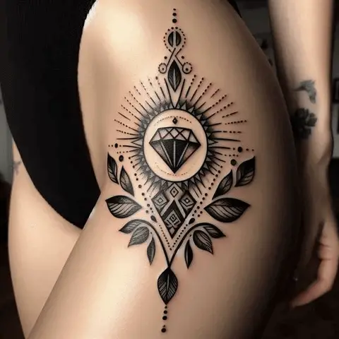 Tribal Diamond Tattoo