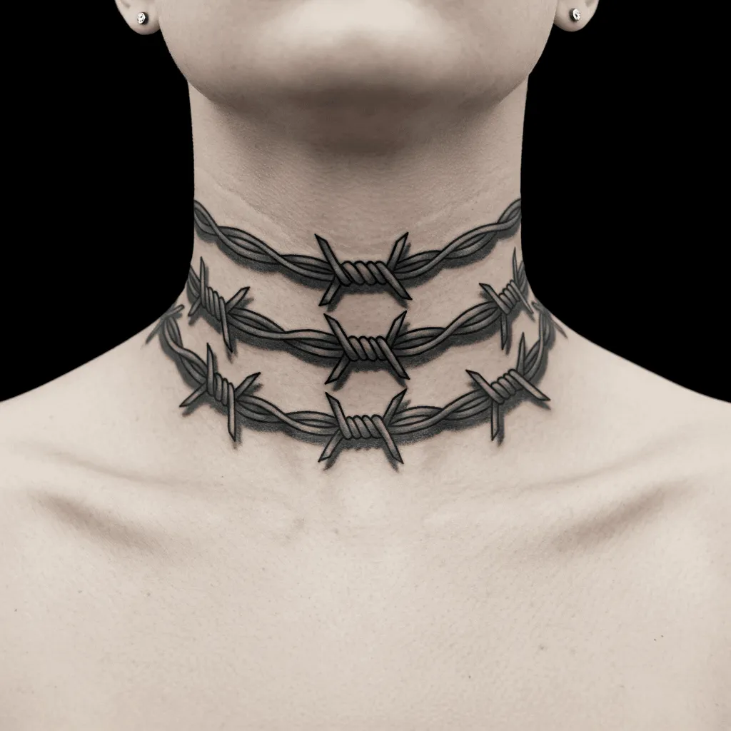 Barbed Wire or Chain