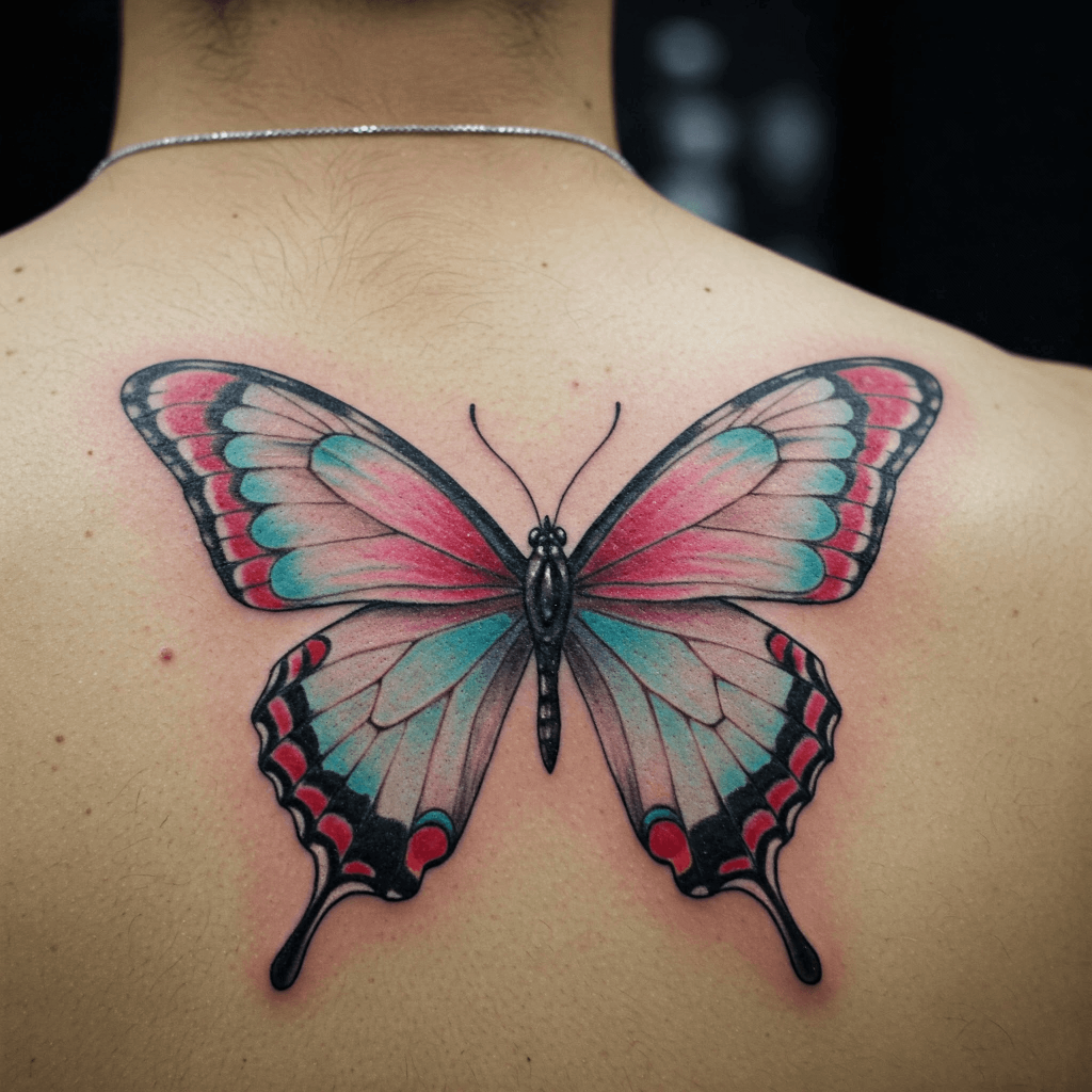 Butterfly with Heart Wings