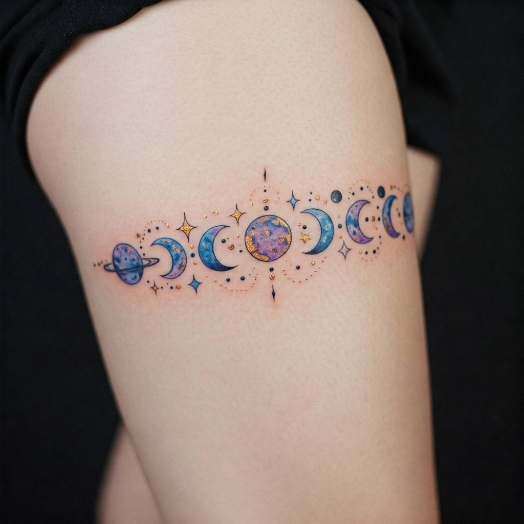 Celestial Moons and Stars Band