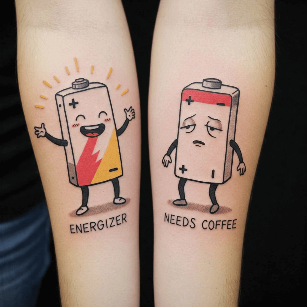 Charging Battery & Drained Battery