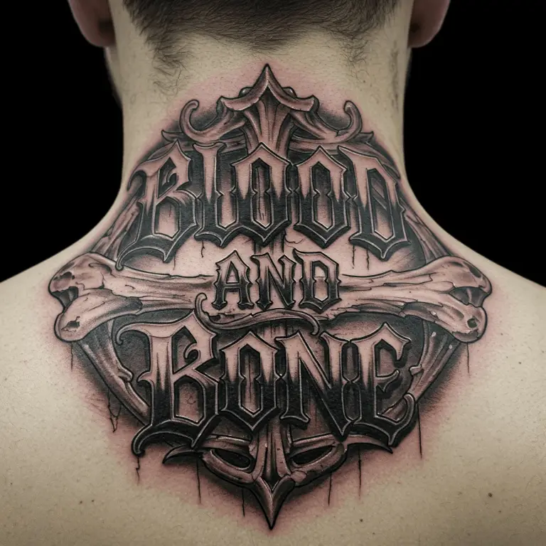 Dark Calligraphy Tattoo Ideas