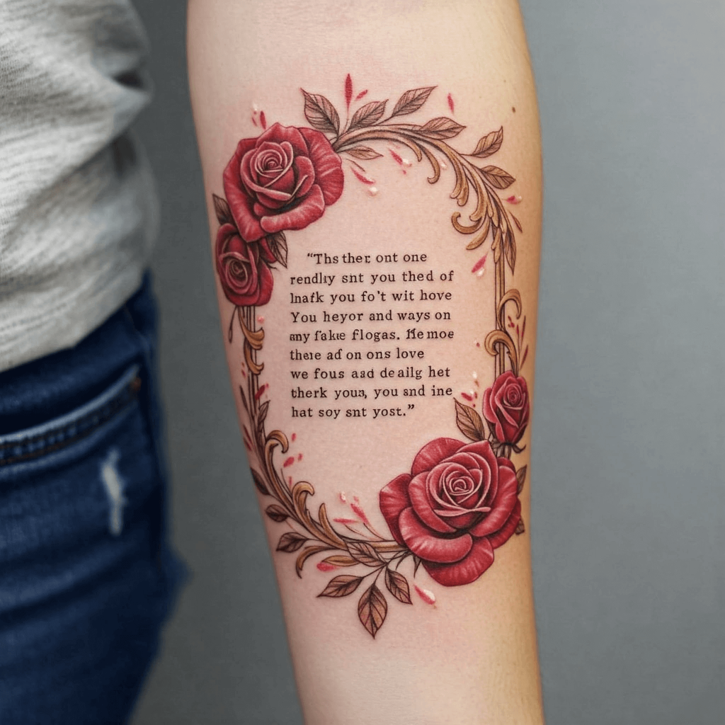 Floral Frame Quote
