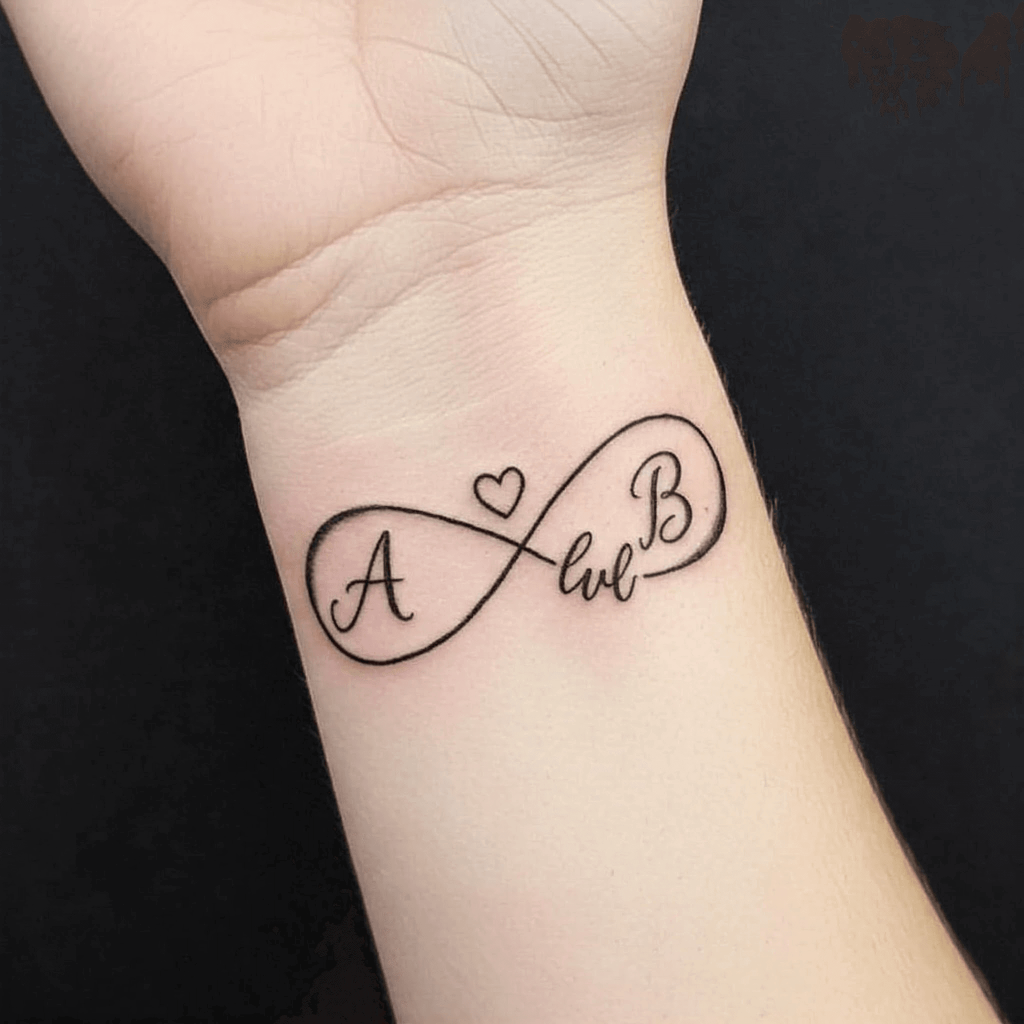 Infinity Symbol with Names