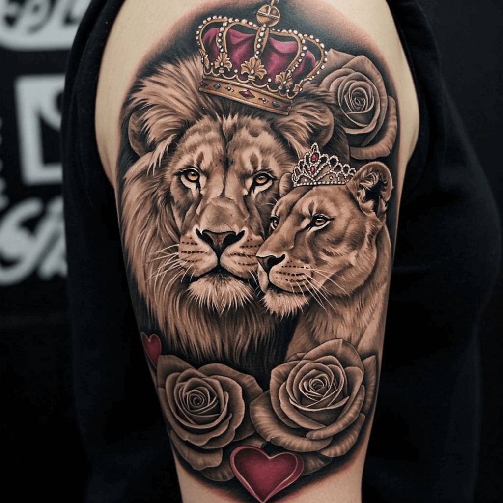 Lion and Lioness Pair