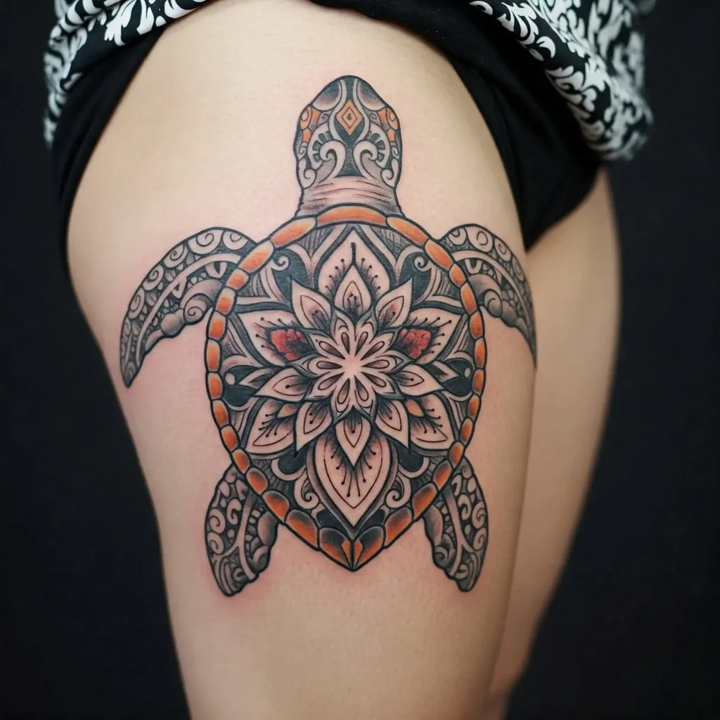 Mandala Honu Tattoo