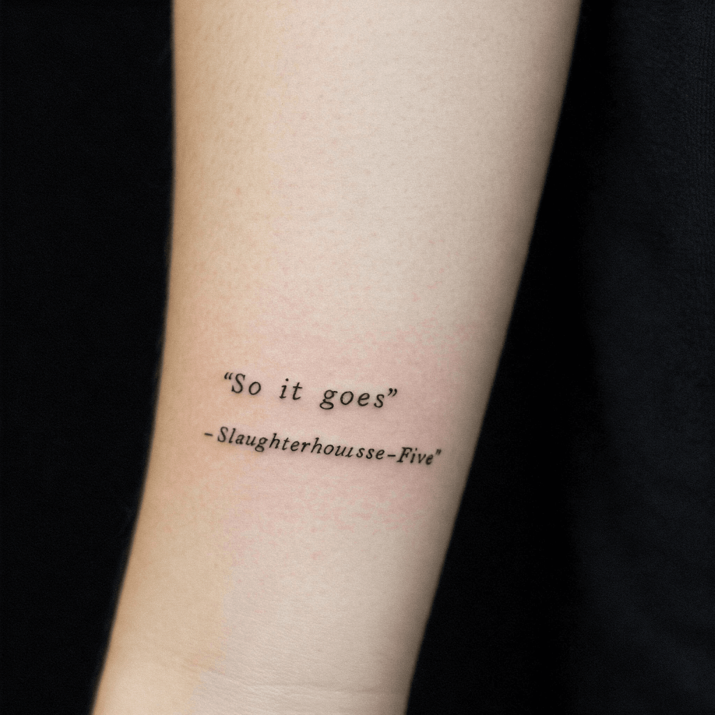 Open Book with Flowing Quote