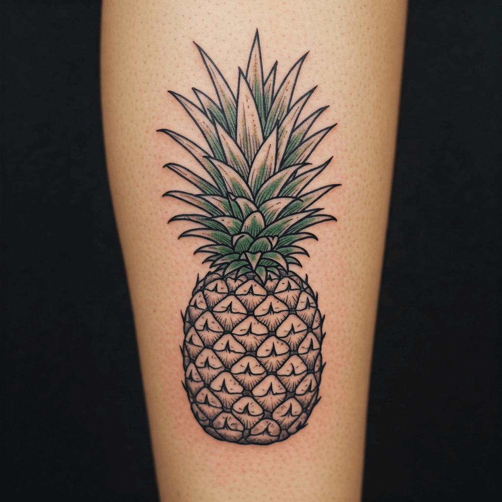 Pineapple Outline
